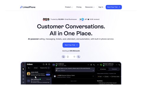 The homepage hero.